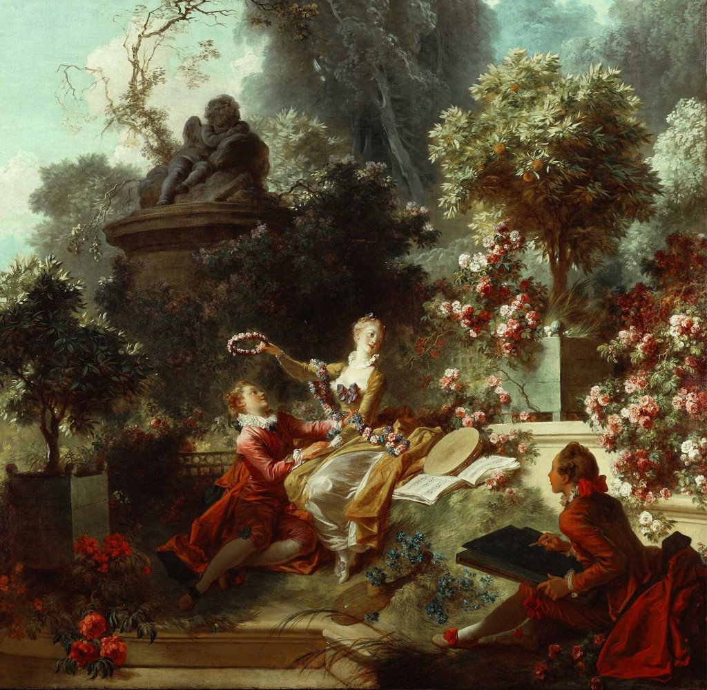 Jean Honoré Fragonard | The Progress of Love - The Lover Crowned (1771-73)