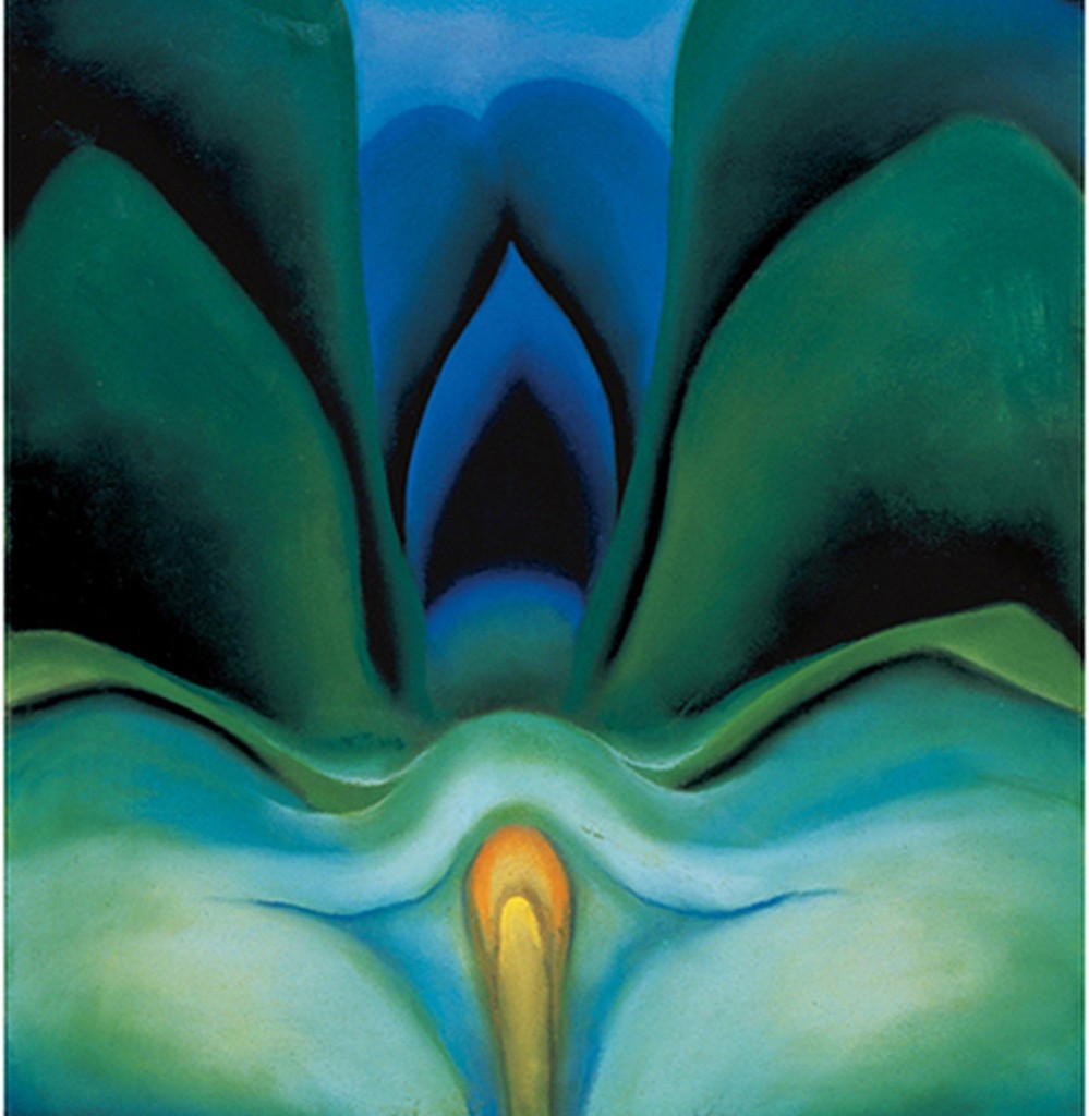 Blue Flower painted by Georgia O’Keeffe in 1918