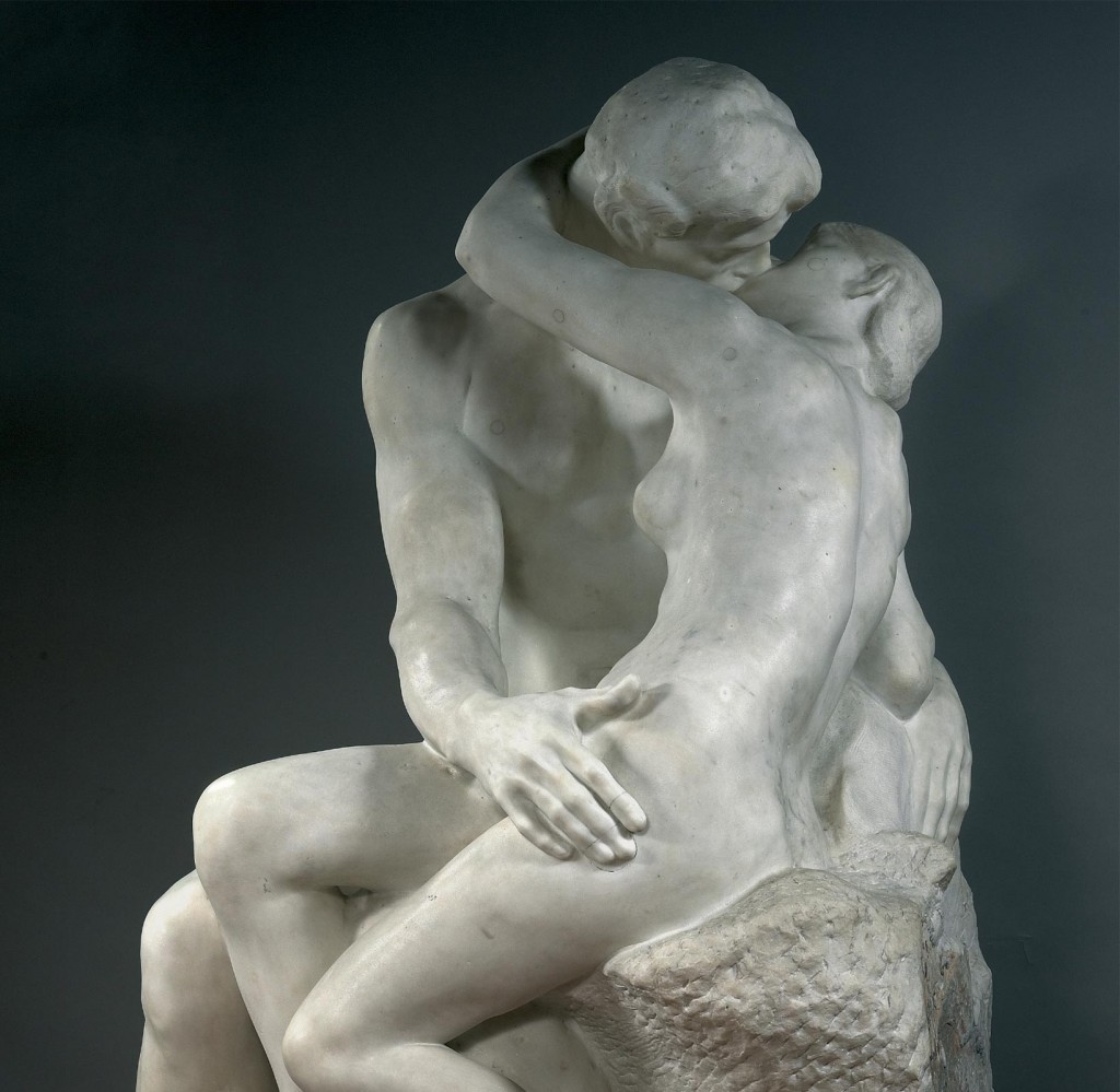 erotica sculpture by Auguste Rodin, The Kiss (1882)