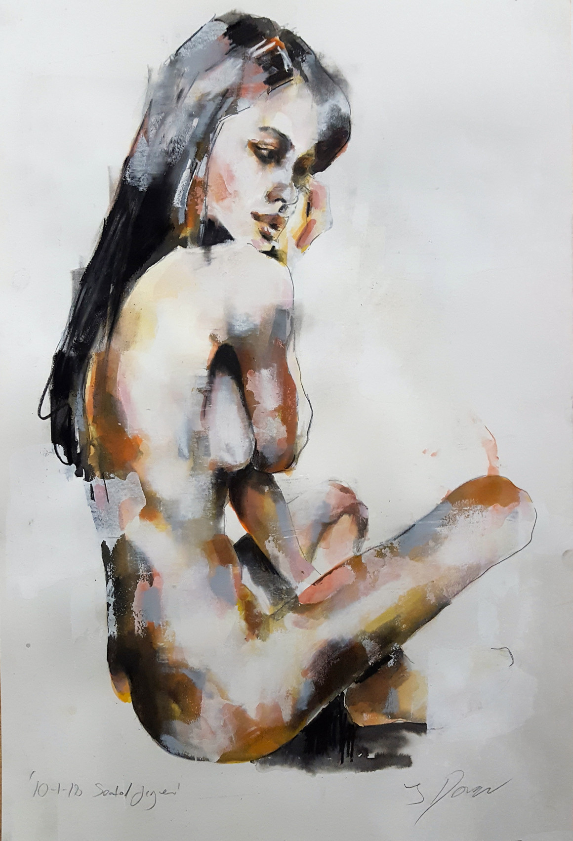 10-1-18 seated figure 10-1-18 seated figure