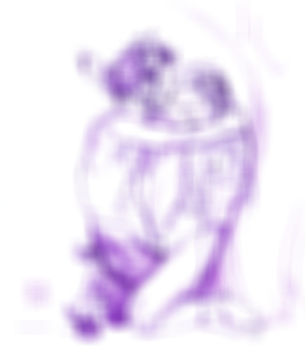 Faun and Nymph in purple