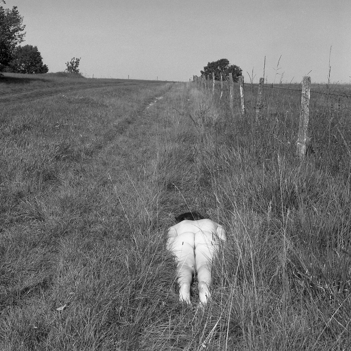 Corps abandonné dans l herbe