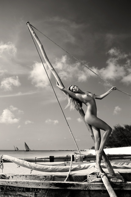 Woman on the Zanzibar boat