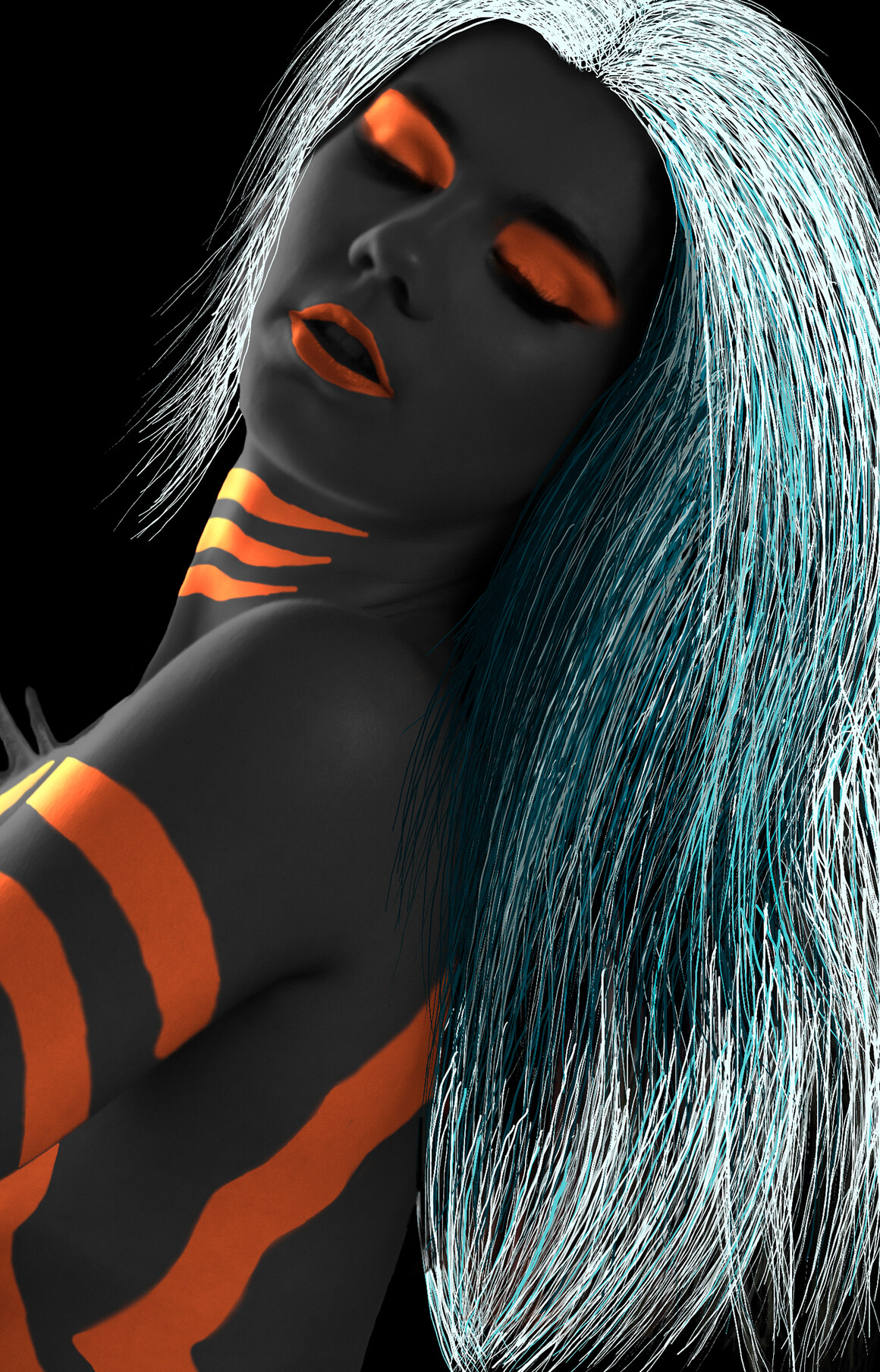 Amazons Warrior Orange Lines Amazons Warrior Orange Lines