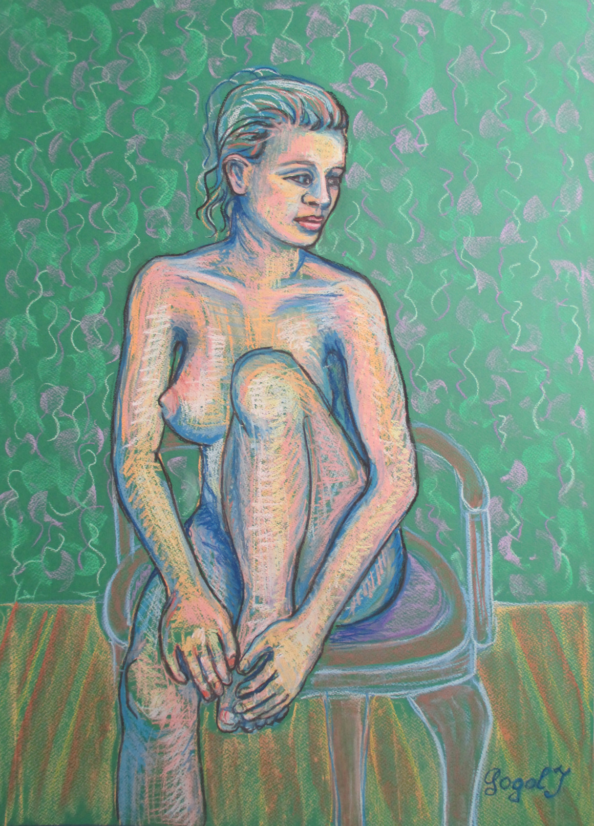 Girl on a chair